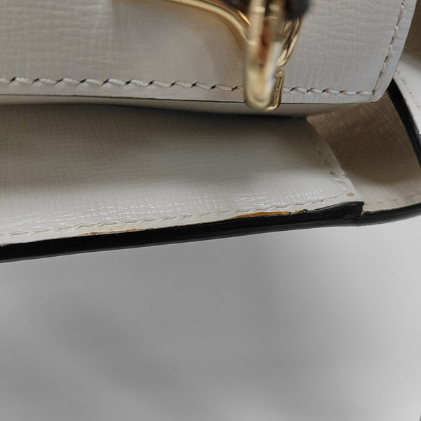 Horsebit 1955 Small Monogram Coated Canvas Beige