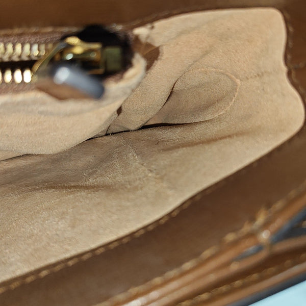 Horsebit 1955 Medium Monogram Coated Canvas Beige