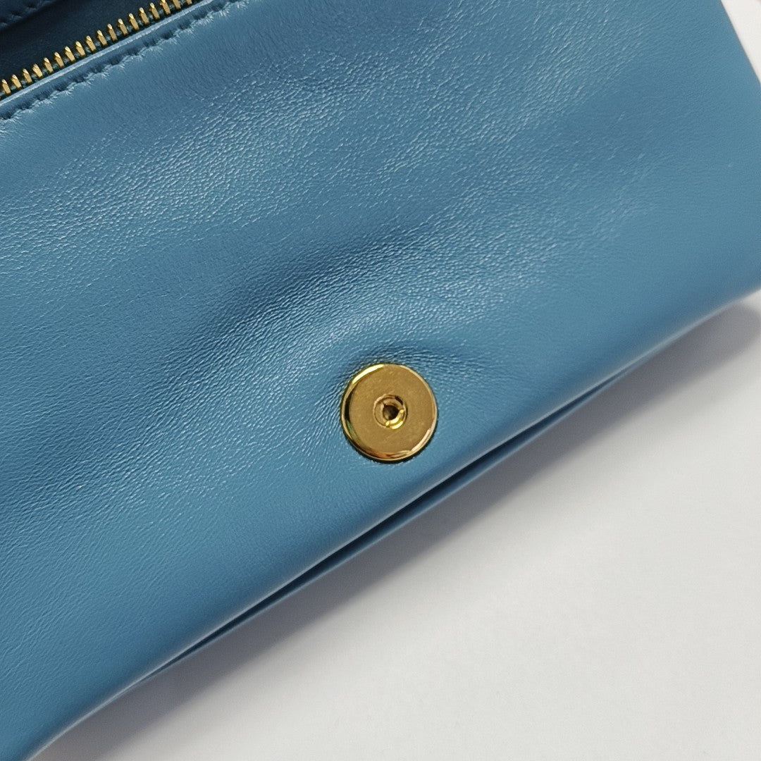 Dior Caro Small Cannage Calfskin Blue