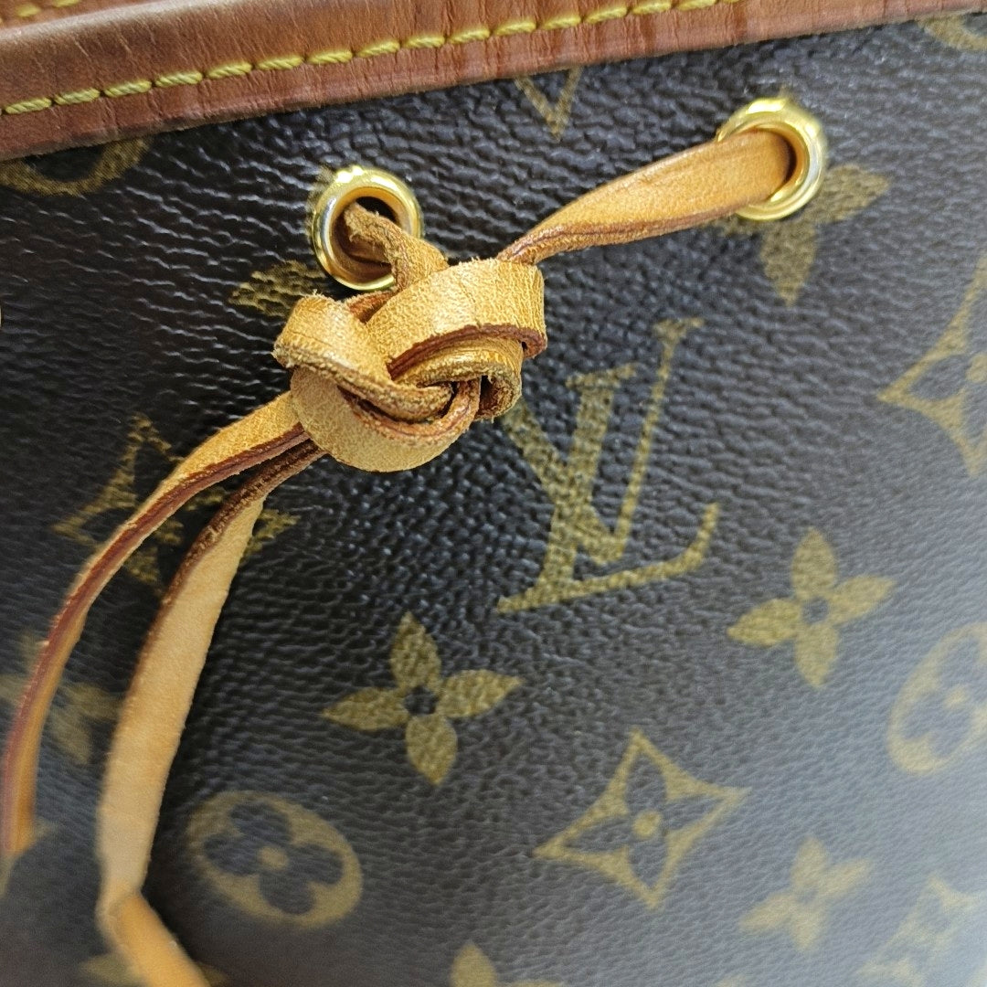 NÉONOÉ Nano Monogram Coated Canvas Brown