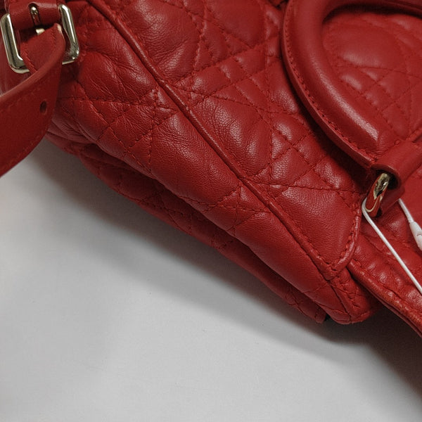 Stardust Cannage Calfskin Red