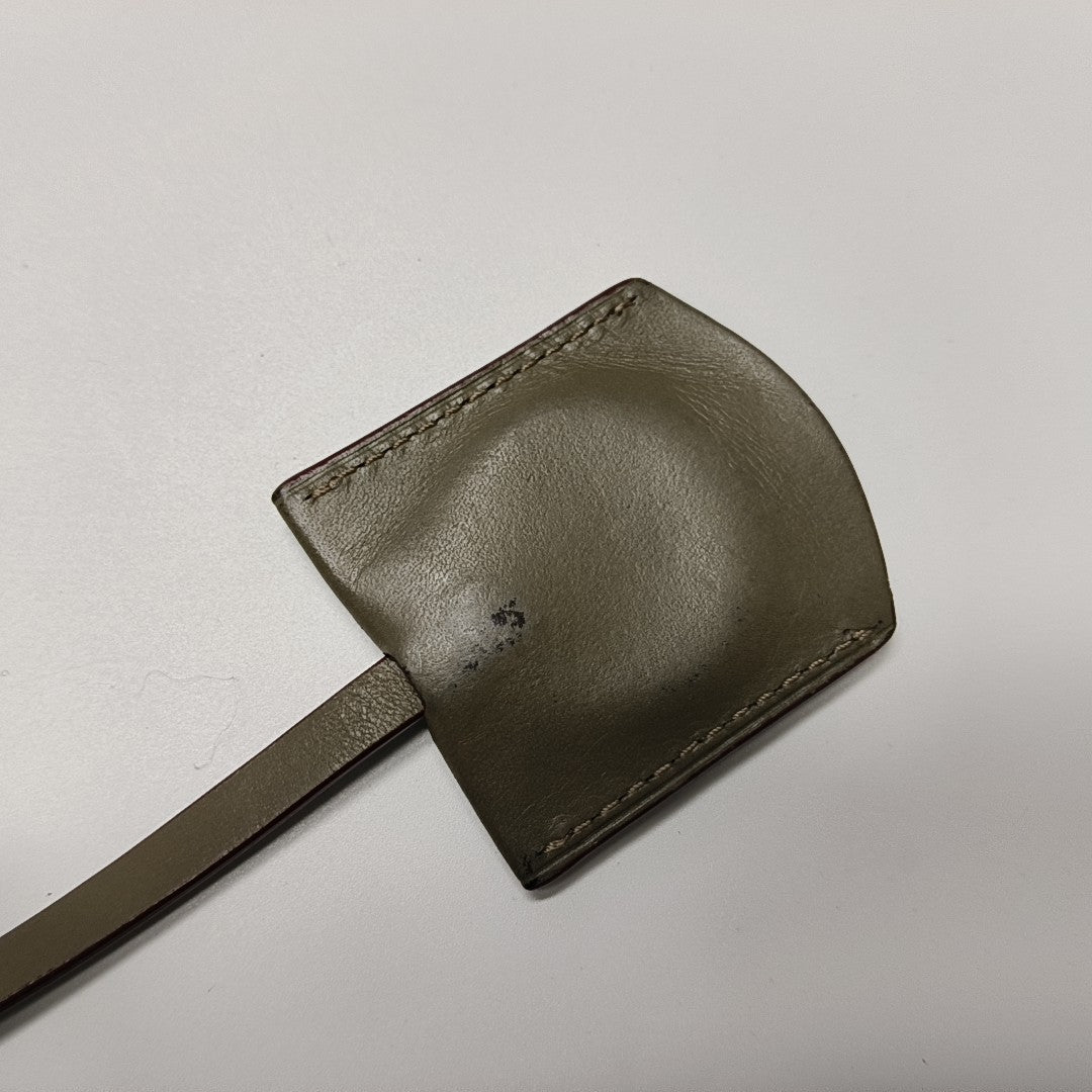 Coated Canvas Top Handle Bag Gray