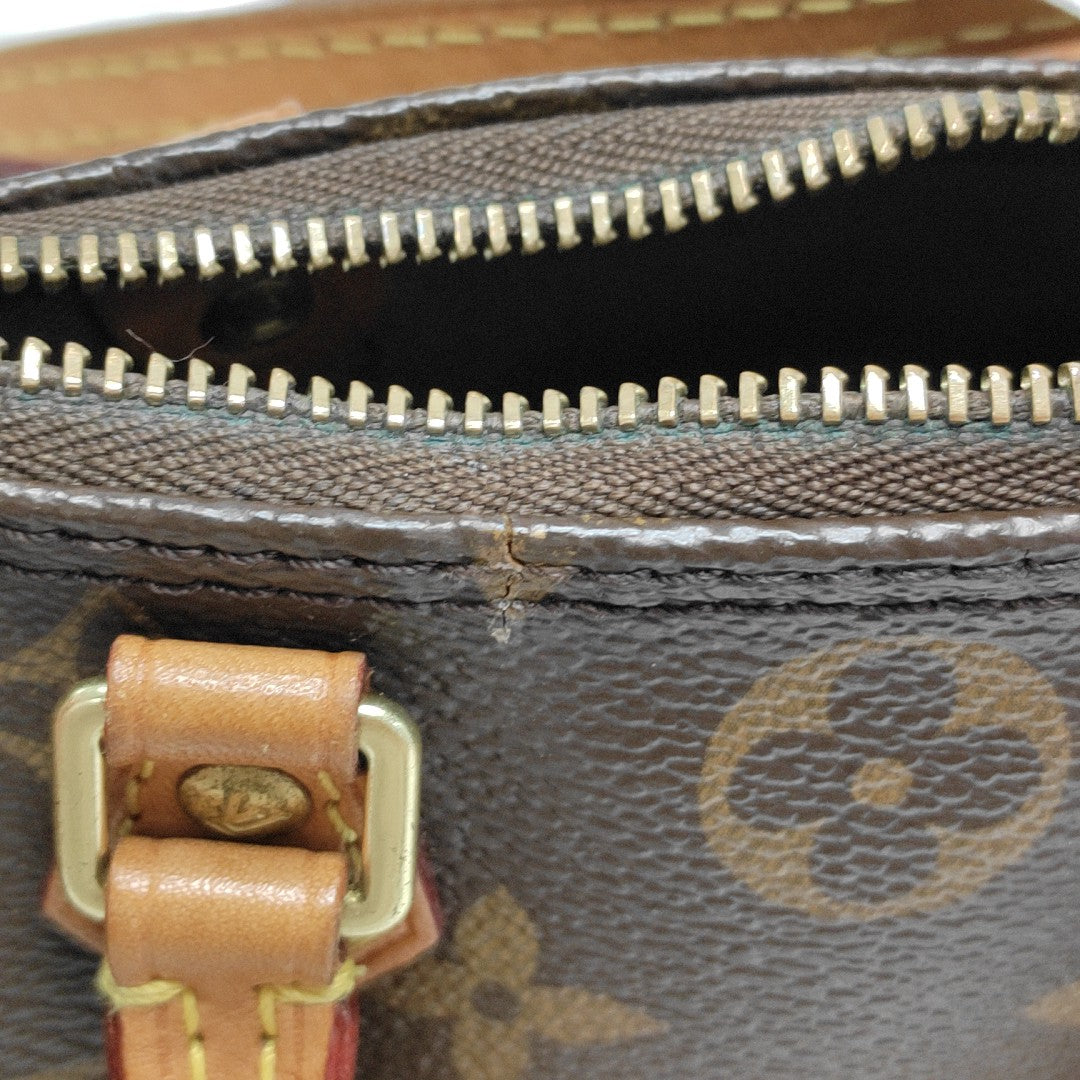 SPEEDY Nano Monogram Coated Canvas Brown