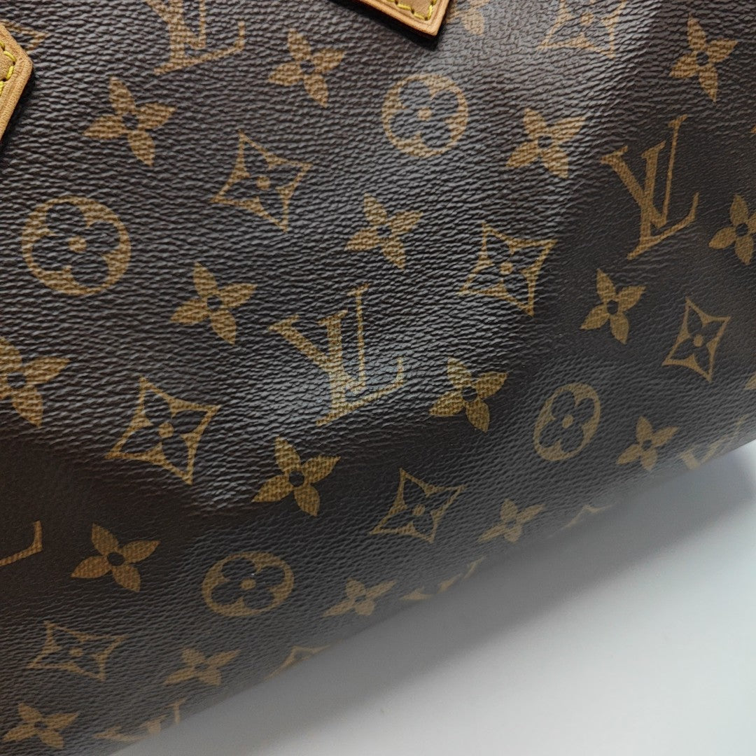SPEEDY 25 Monogram Coated Canvas Brown
