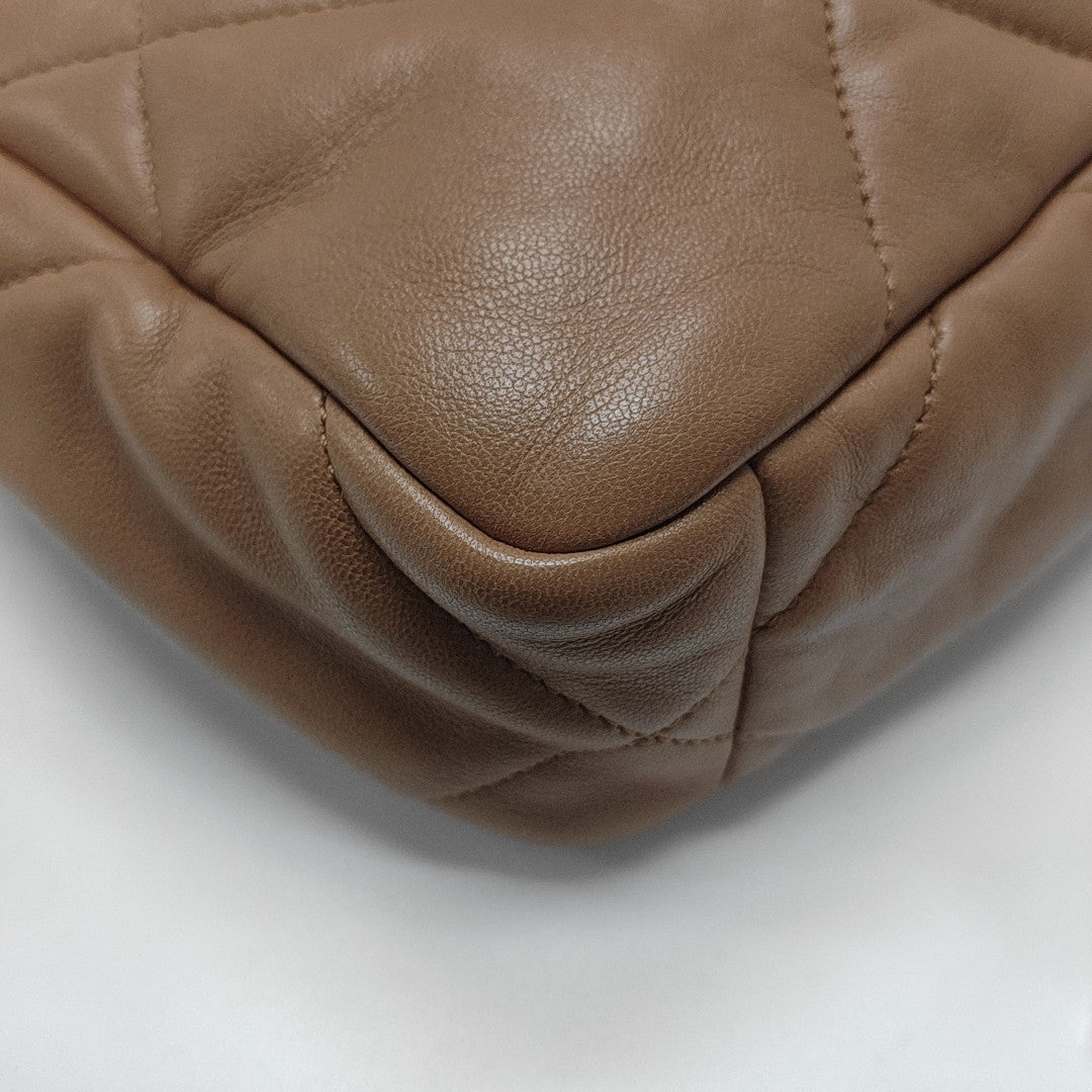 CHANEL 19 Small Quilted Lambskin Brown
