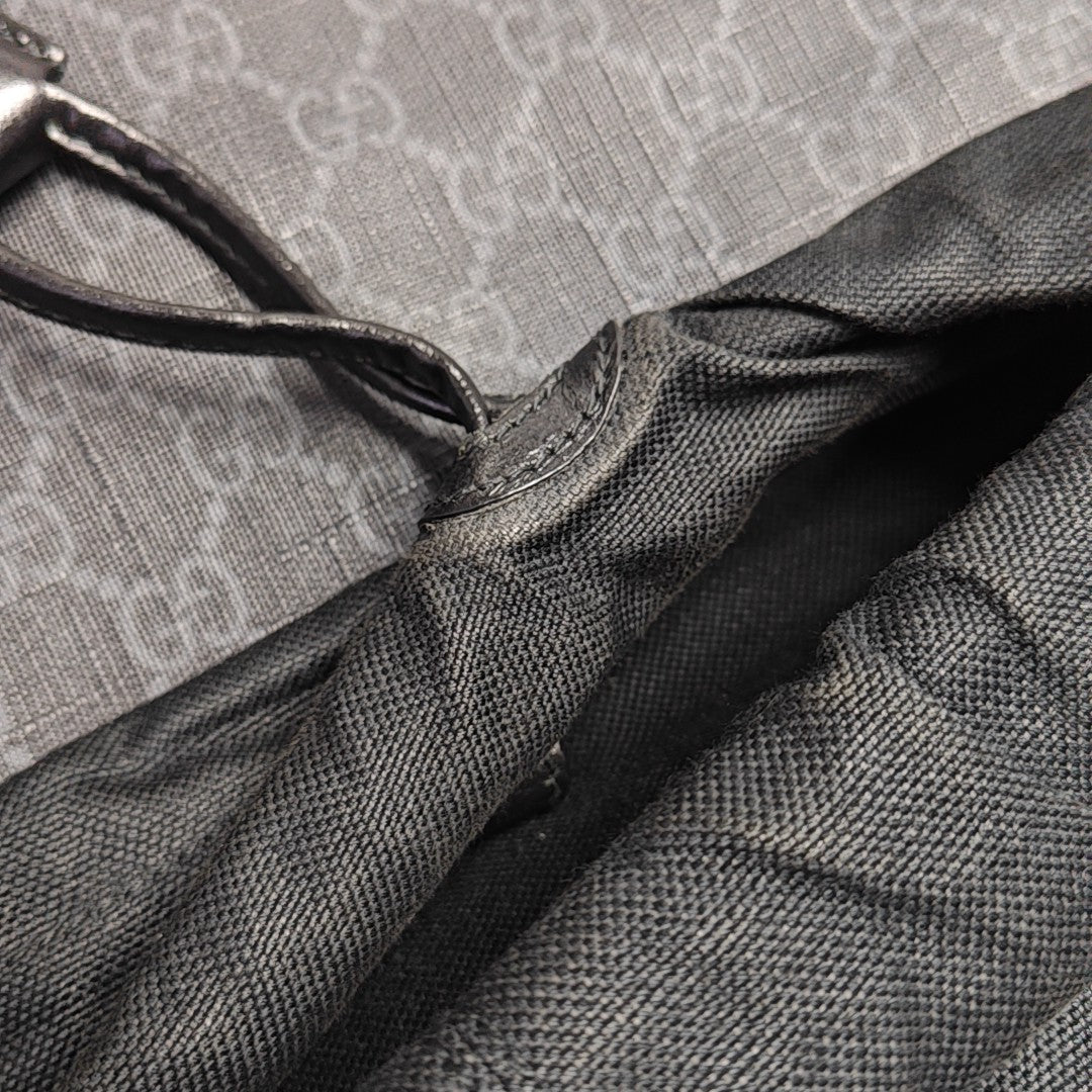 Retro Medium Monogram Coated Canvas Black