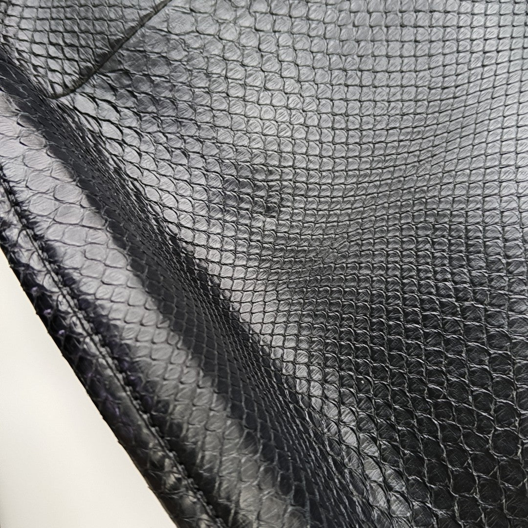 Python Shoulder Bag Black