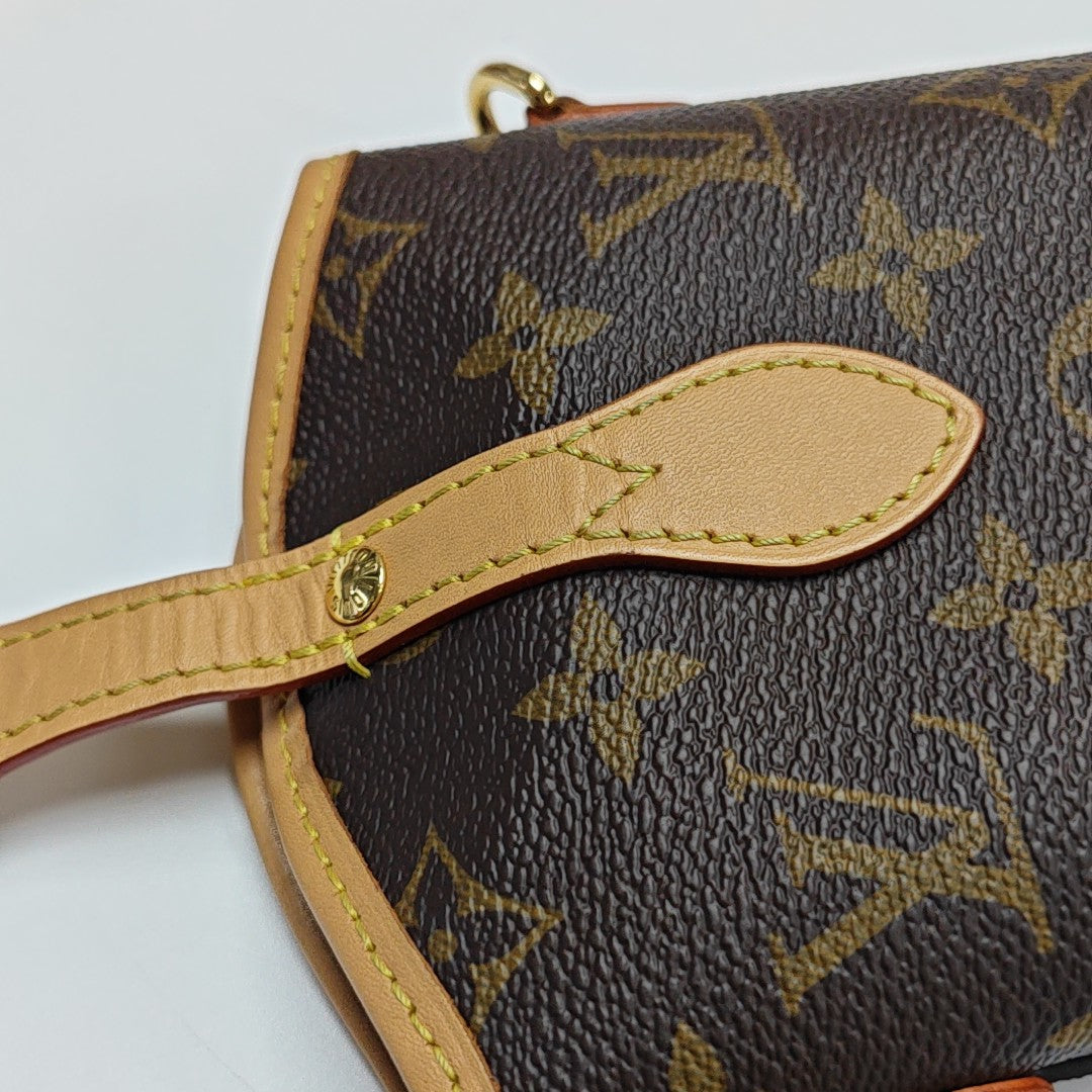 FOLD ME Monogram Coated Canvas Brown