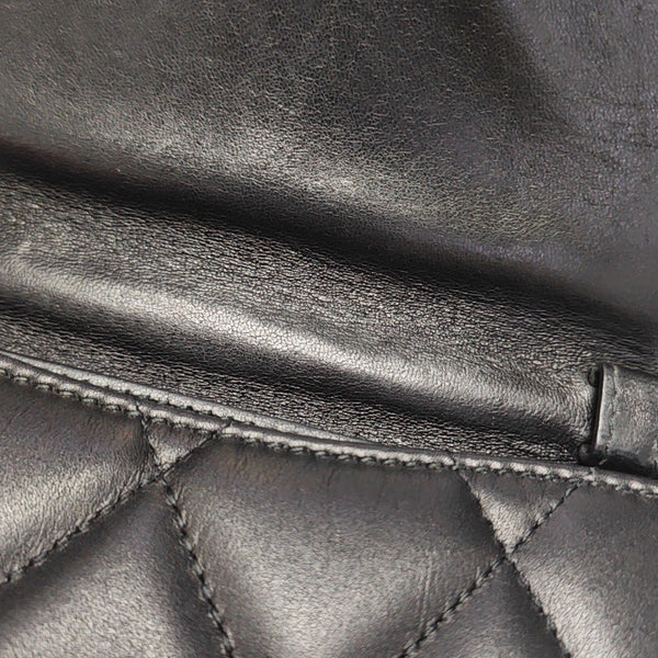 Sharp Quilted Calfskin Black