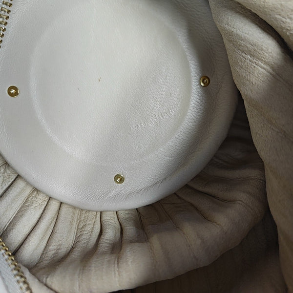 Nest Backet Calfskin White