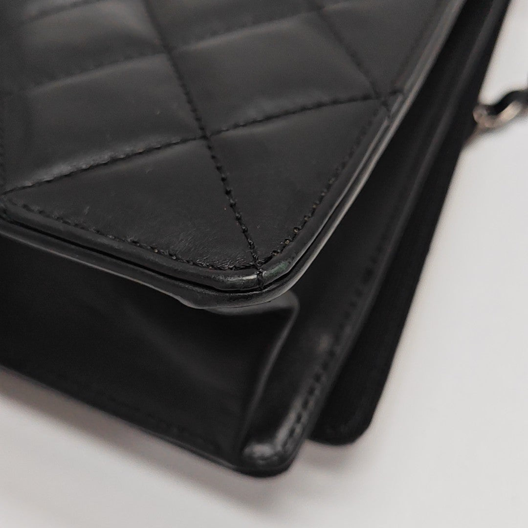 BALLERINE Medium Quilted Calfskin Black