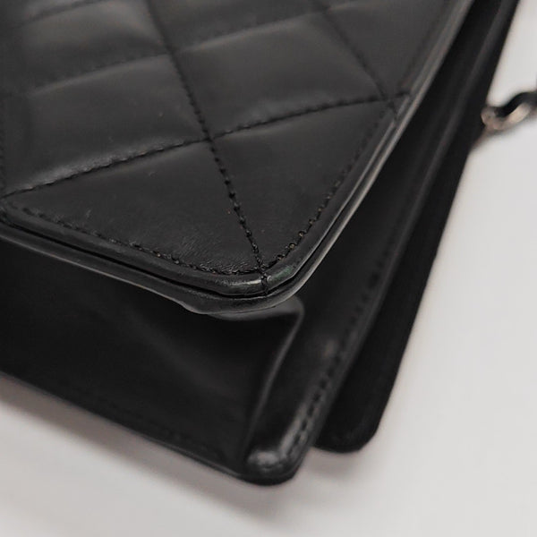 BALLERINE Medium Quilted Calfskin Black