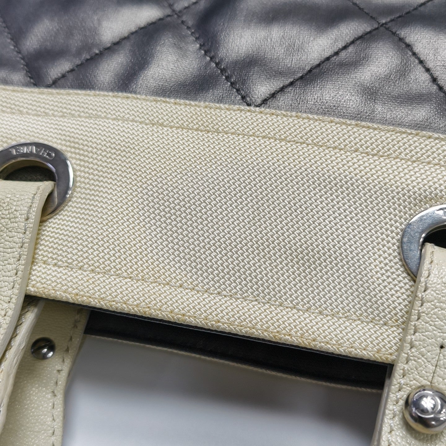PARIS BIARRITZ Quilted Coated Canvas Gray