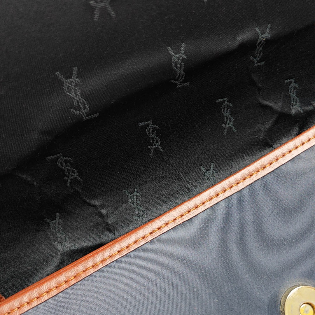 Fabric Shoulder Bag Blue