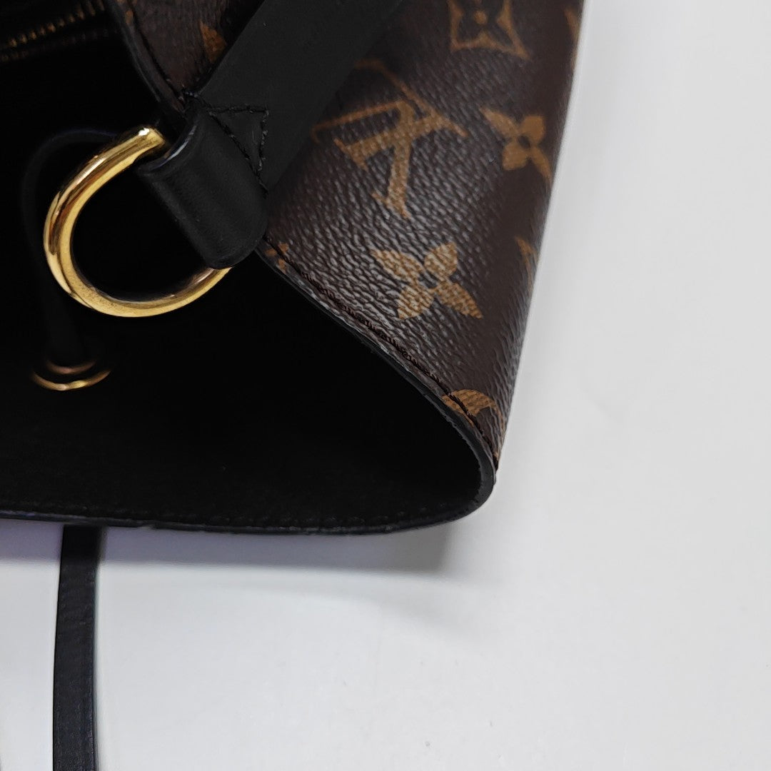 NÉONOÉ MM Monogram Coated Canvas Brown