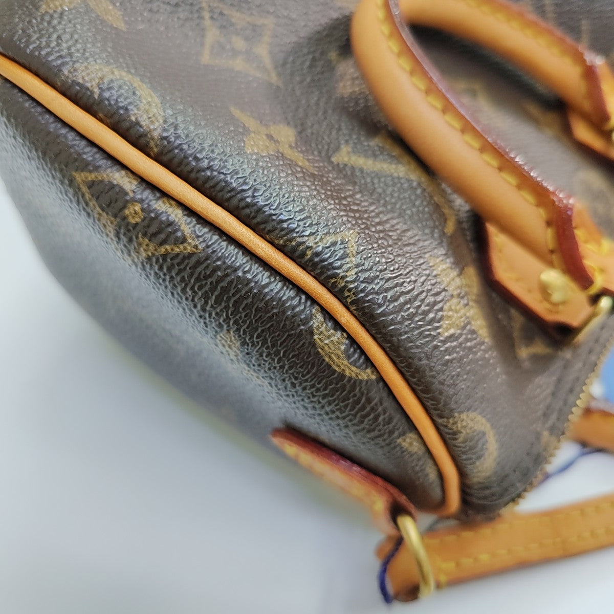 SPEEDY Nano Monogram Coated Canvas Brown
