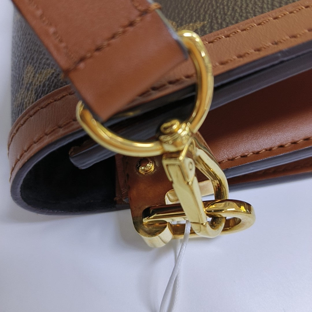 DAUPHINE MM Monogram Coated Canvas Brown