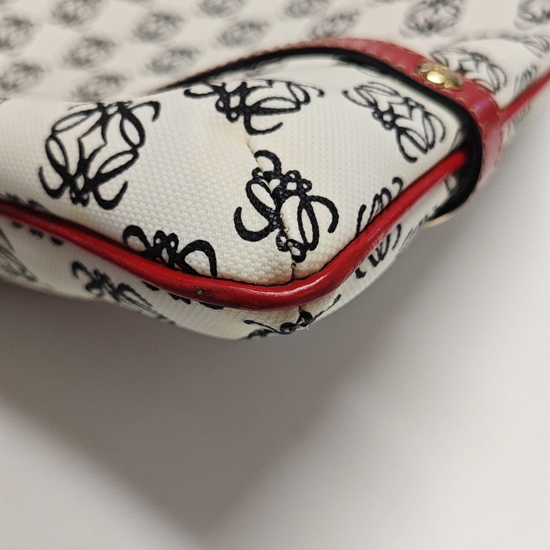 Monogram Coated Canvas Tote Bag Beige