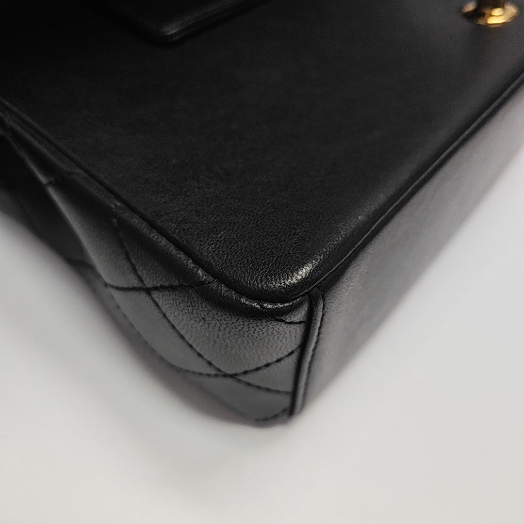MADEMOISELLE Large Quilted Calfskin Black