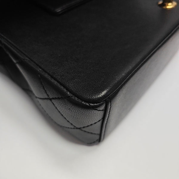 MADEMOISELLE Large Quilted Calfskin Black