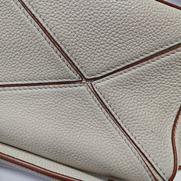 Puzzle Mini Calfskin White