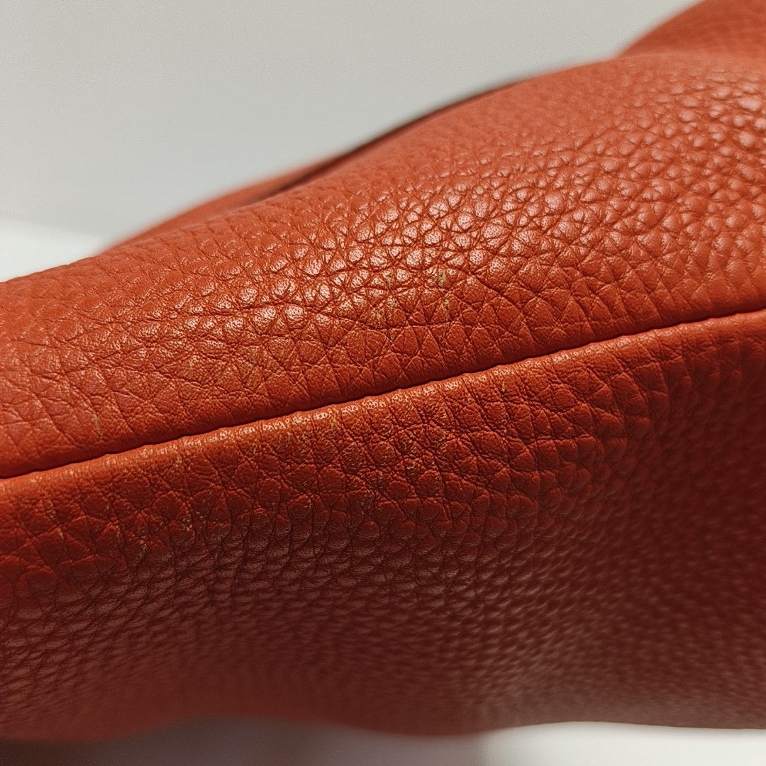 Calfskin Shoulder Bag Orange