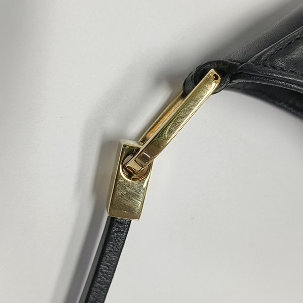 Monogram Canvas Shoulder Bag Black