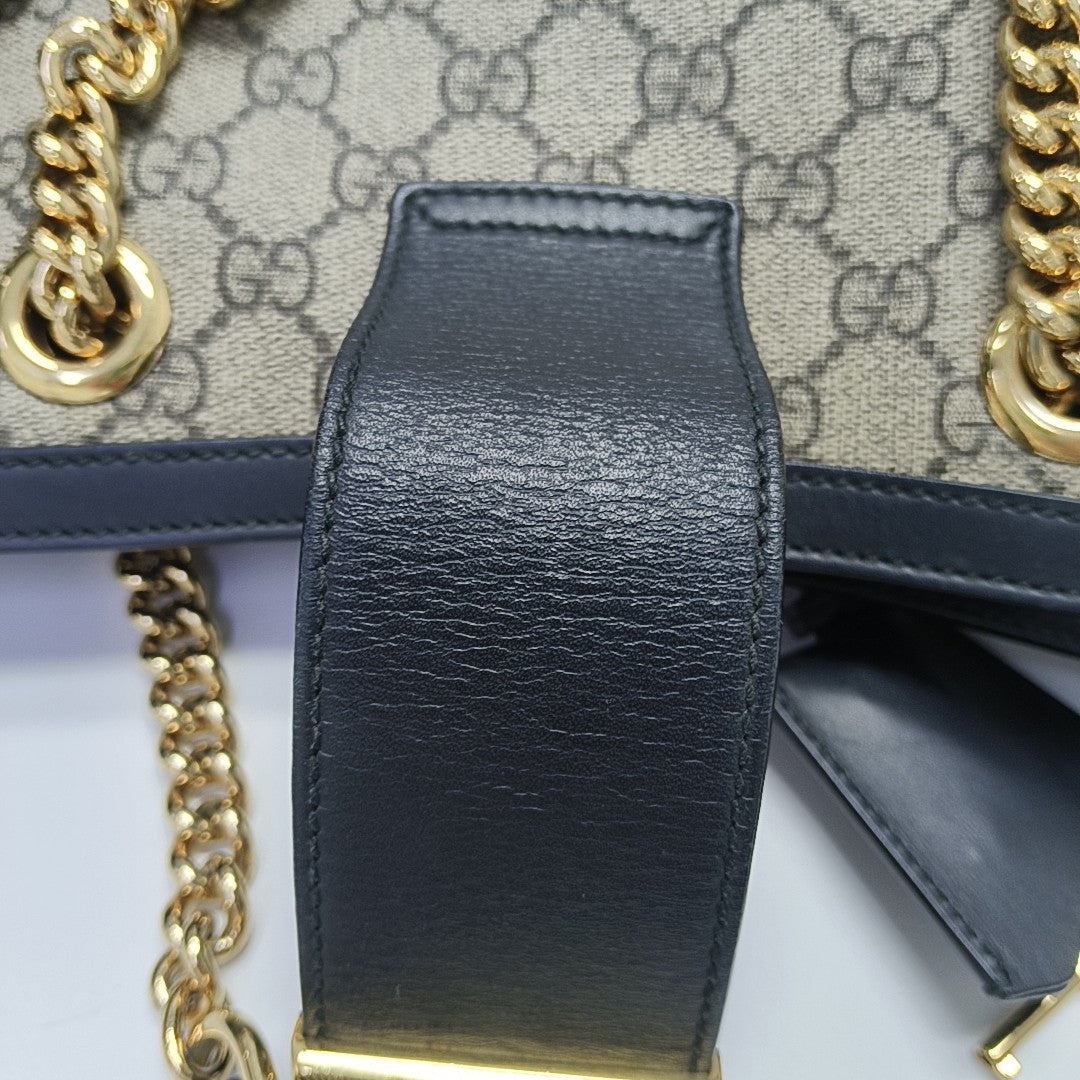 Padlock Small Monogram Coated Canvas Beige