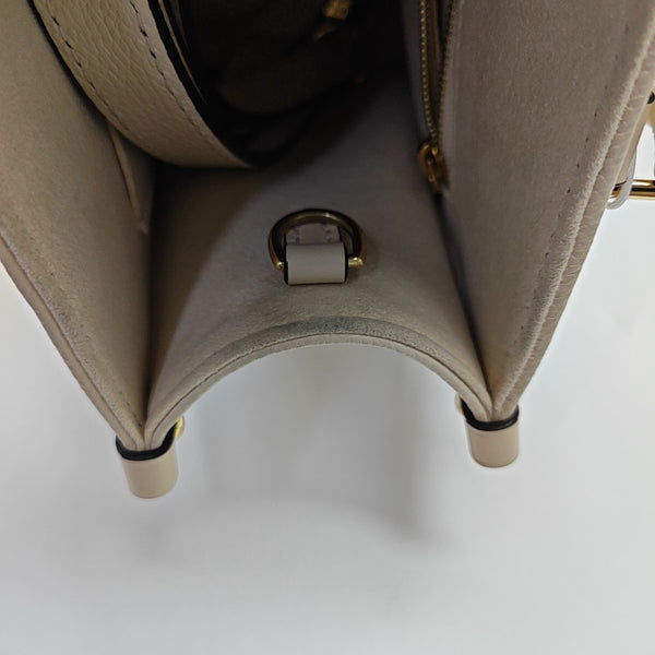 ONTHEGO PM Monogram Calfskin Beige