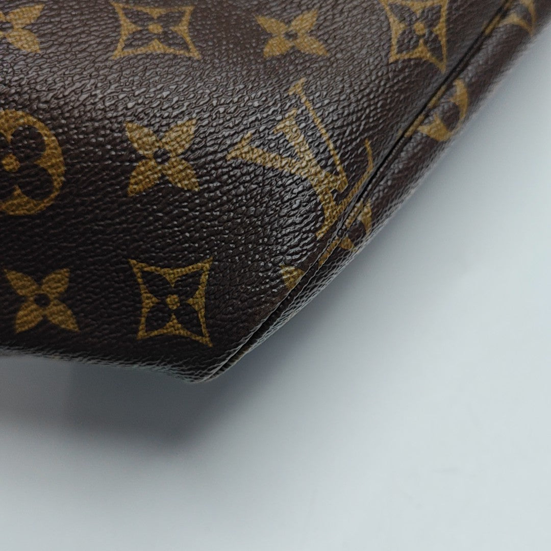 NEVERFULL MM Monogram Coated Canvas Brown