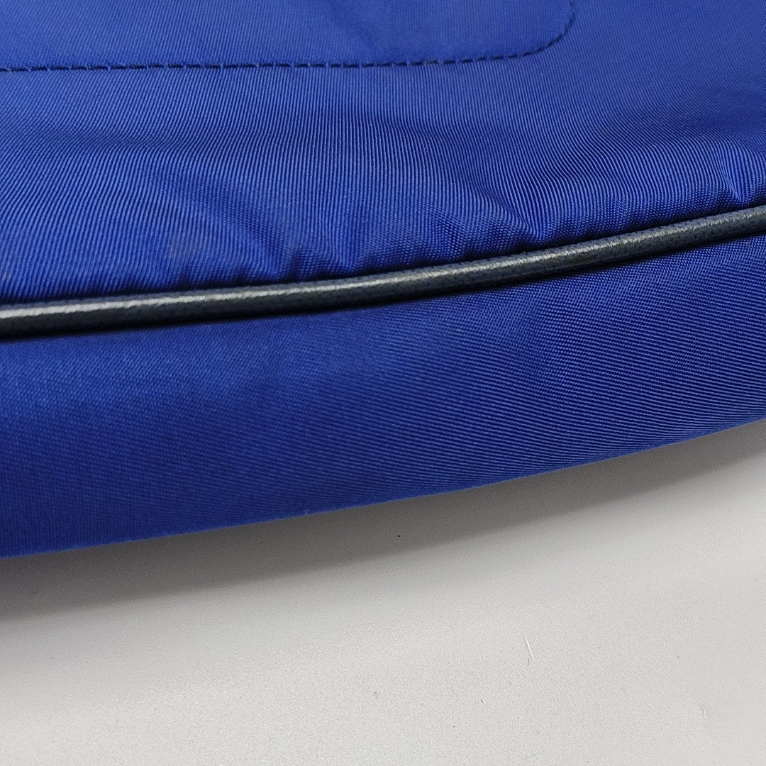 Nylon Shoulder Bag Blue