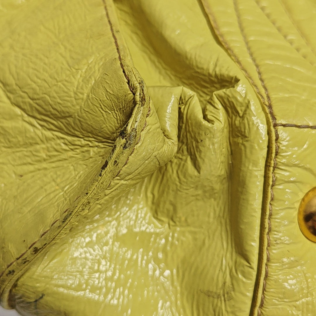 Calfskin Tote Bag Large Yellow
