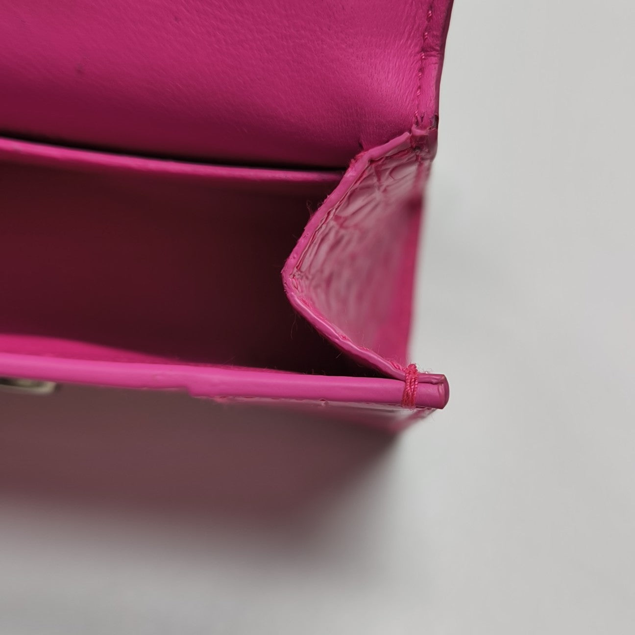 Hourglass Mini Calfskin Red