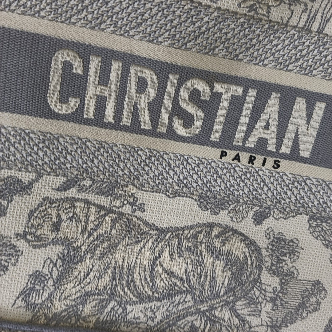 Book Tote Medium Canvas Gray