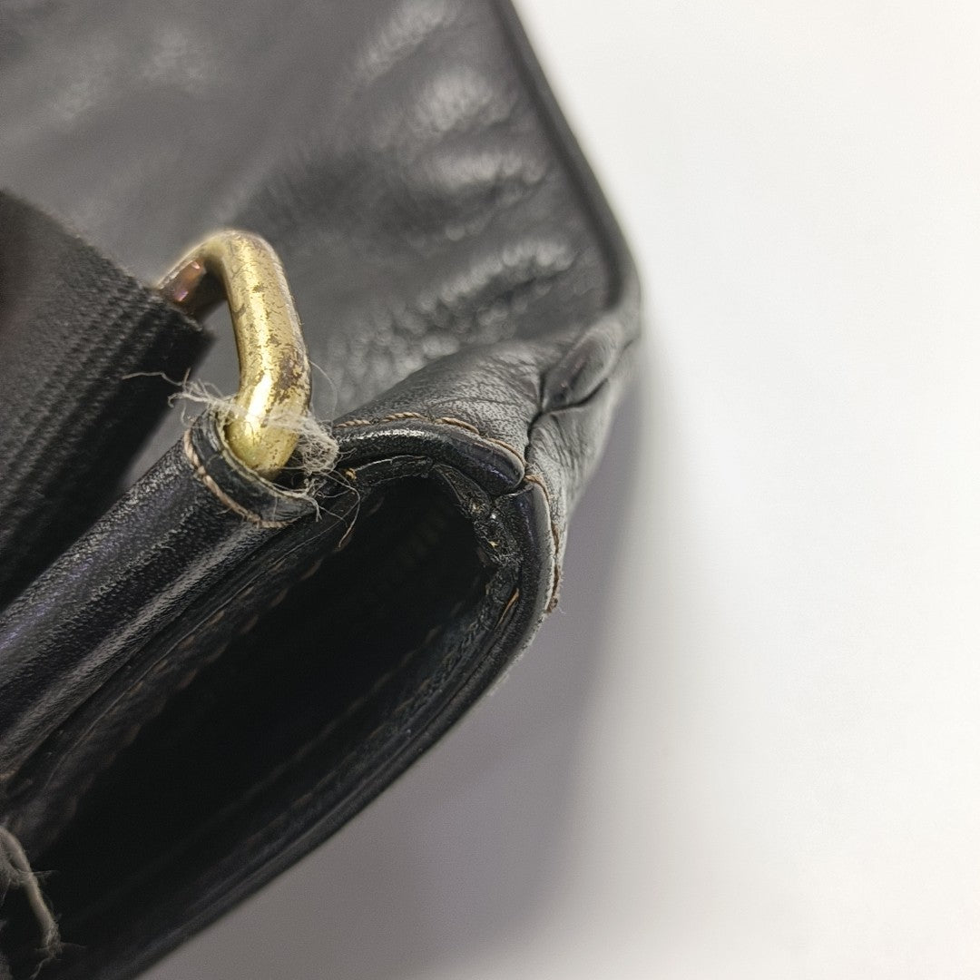 Calfskin Shoulder Bag Black