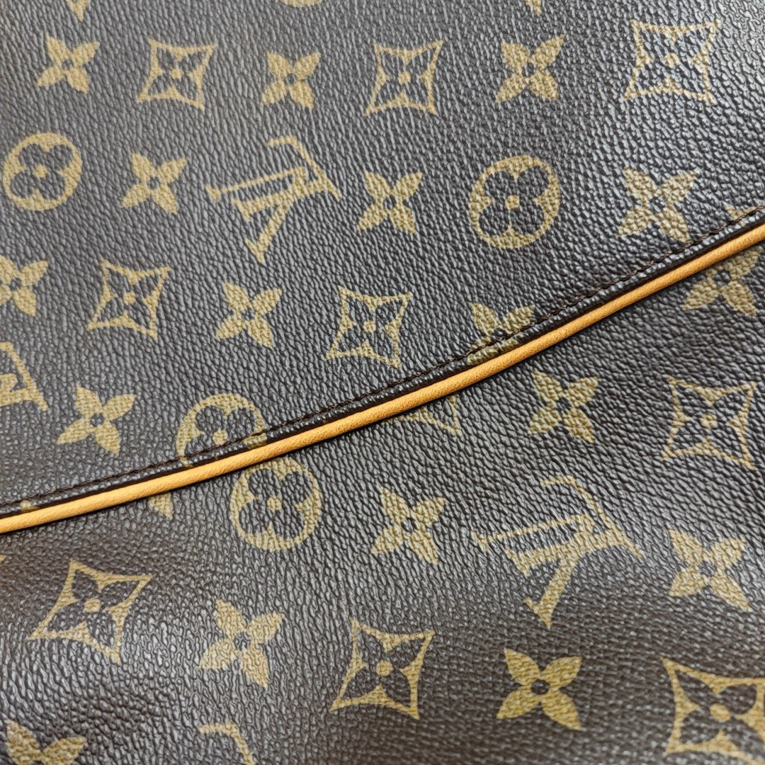 GALLIERA Monogram Coated Canvas Brown