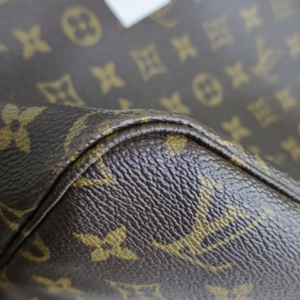 NEVERFULL GM Monogram Coated Canvas Brown