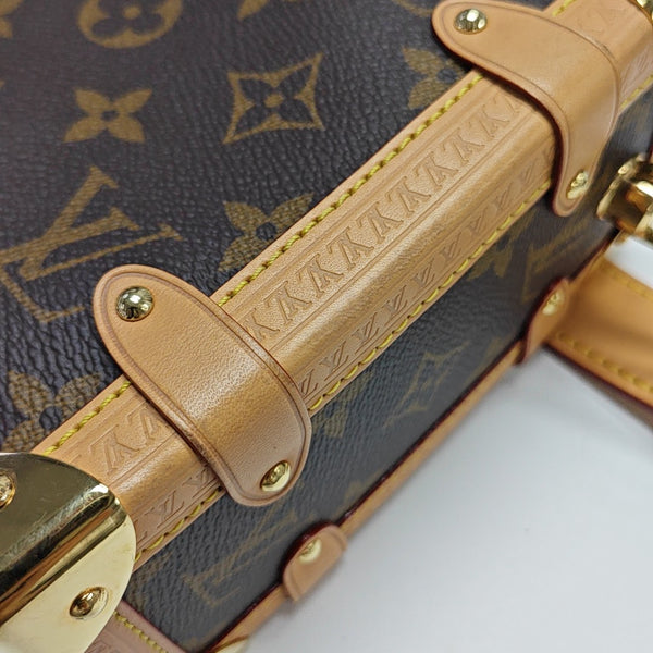 SIDE TRUNK MM Monogram Coated Canvas Brown