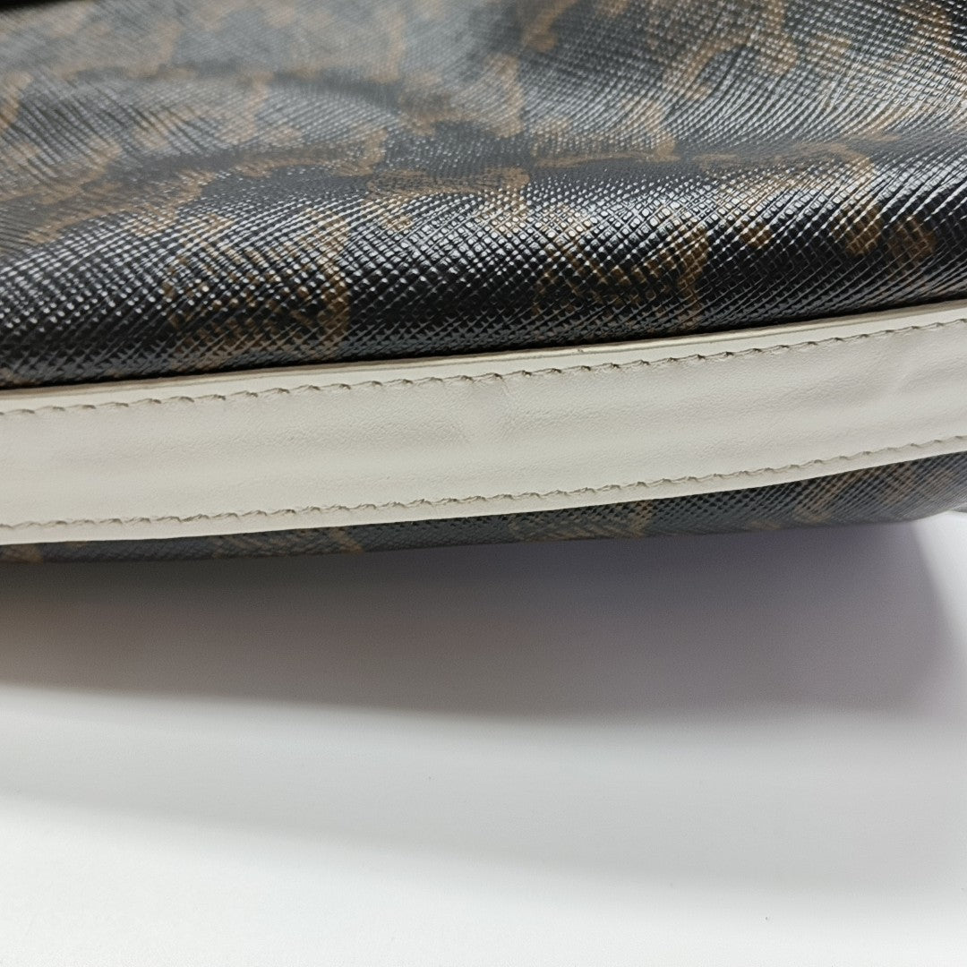 Coated Canvas Small Brown