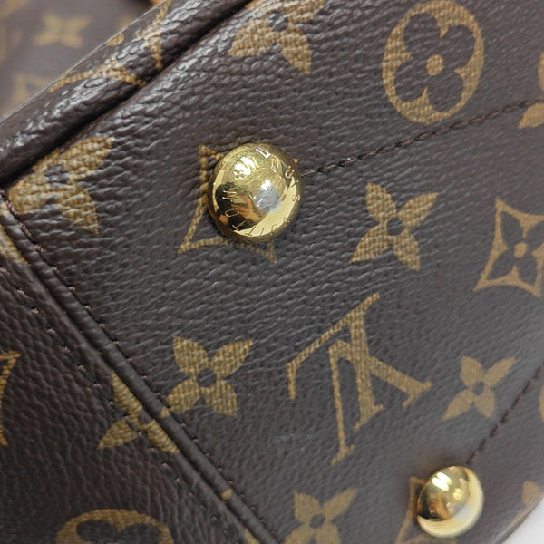PALLAS MM Monogram Coated Canvas Brown