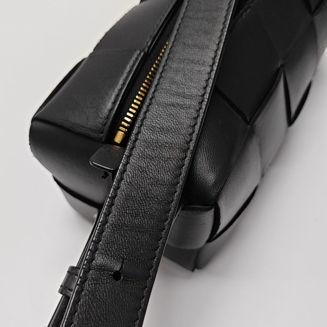 Brick Cassette Small Lambskin Black