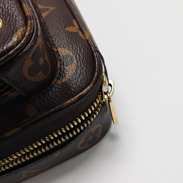 UTILITY Monogram Coated Canvas Brown