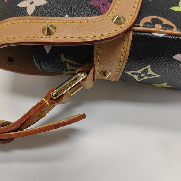 LV × TM SOLOGNE Monogram Coated Canvas Black
