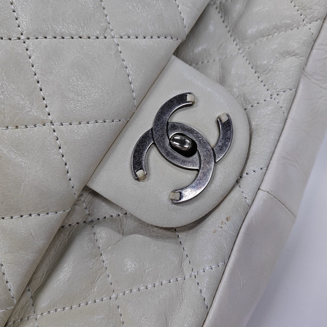 Quilted Calfskin Shoulder Bag Green