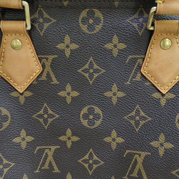 SPEEDY 30 Monogram Coated Canvas Brown