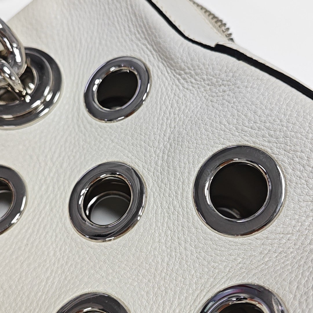 Calfskin Shoulder Bag White