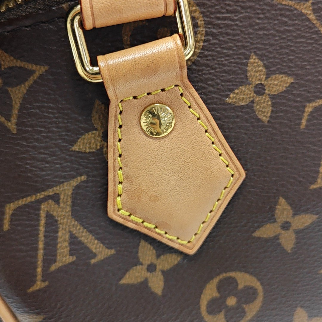 SPEEDY 20 Monogram Coated Canvas Brown
