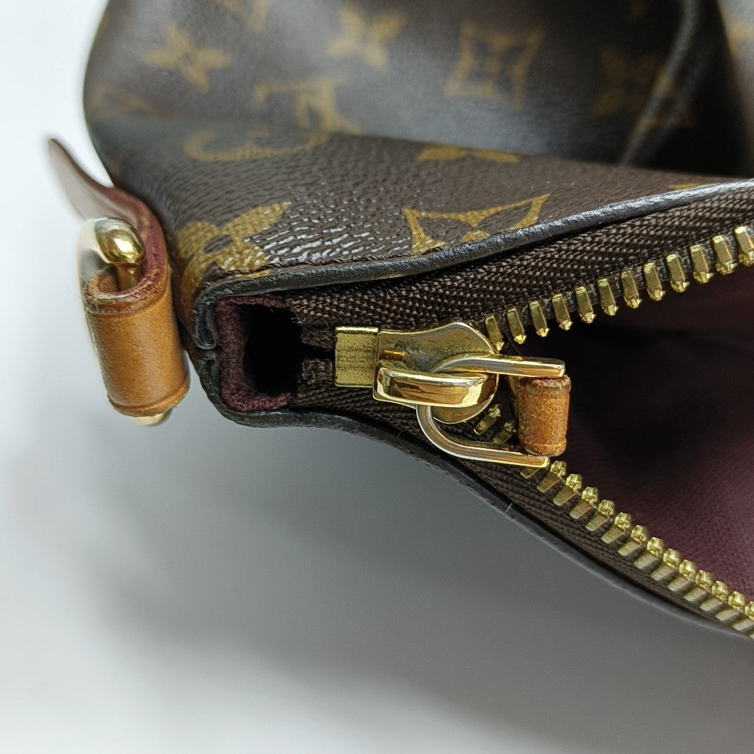 TURENNE GM Monogram Coated Canvas Brown