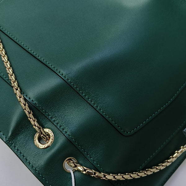 SERPENTI FOREVER Medium Calfskin Green