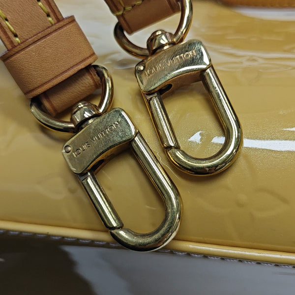 BREA MM Monogram Patent Leather Yellow
